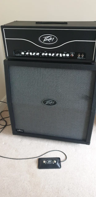 Peavey ValveKing II 100w tube amp head + 4x12 angled speaker cabinet with wheels
