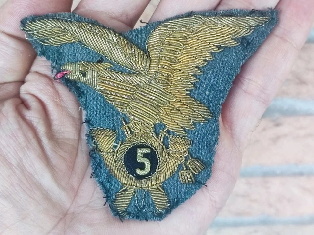 2WW Fregio 5°ALPINI TRIDENTINA Cappello Berretto Regio Esercito Coloniale ARDITI