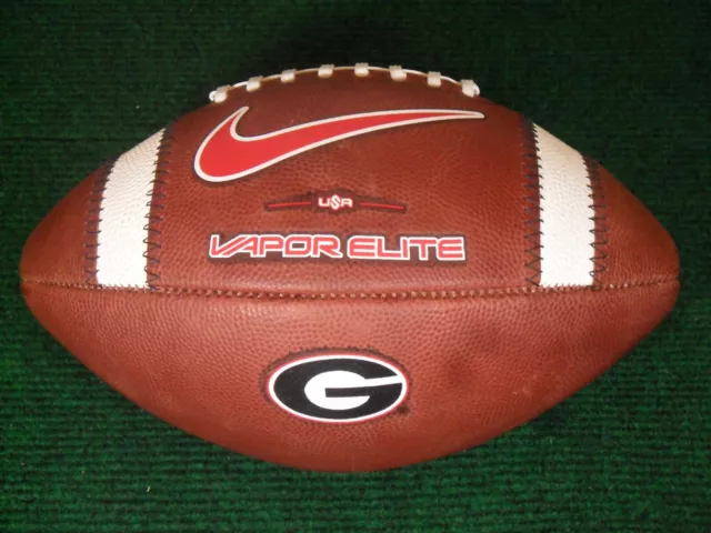 USED NIKE VAPOR Elite Georgia Bulldogs UGA Team Game Ball College