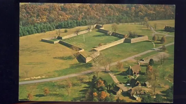Vintage Postcard Aerial View Old Fort Frederick, Maryland State Park, MD