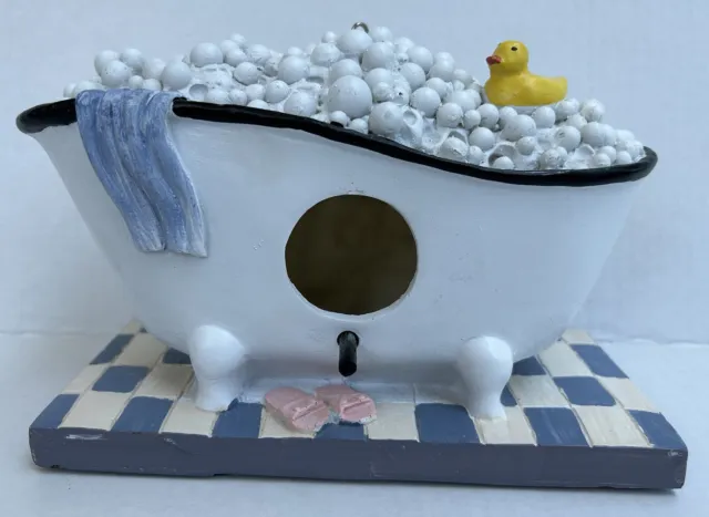 Unique Hanging Bird House Bubble Bath Rubber Duck In Tub