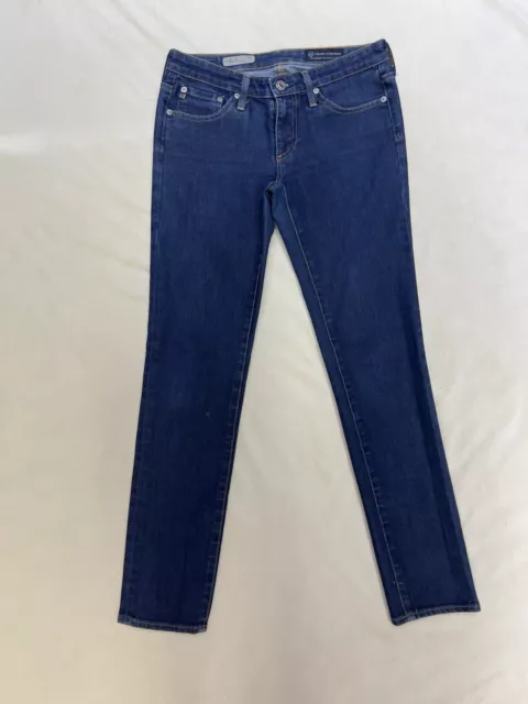 Ag Adriano Goldschmied The Stilt Cigarette Leg Jeans Womens 25 Dark Wash Blue