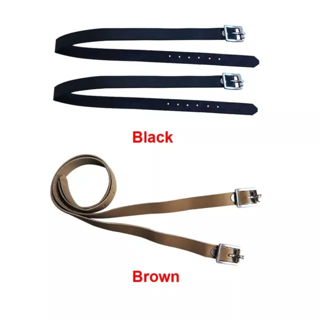 Protective With Buckle PU Leather Horse Riding Sports Spur Strap Training