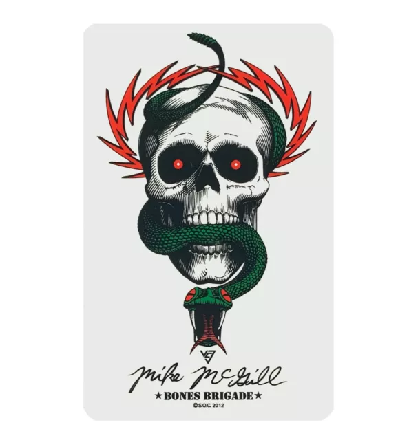 Powell Peralta Mike McGill Skull Snake Skateboard Sticker 6in si