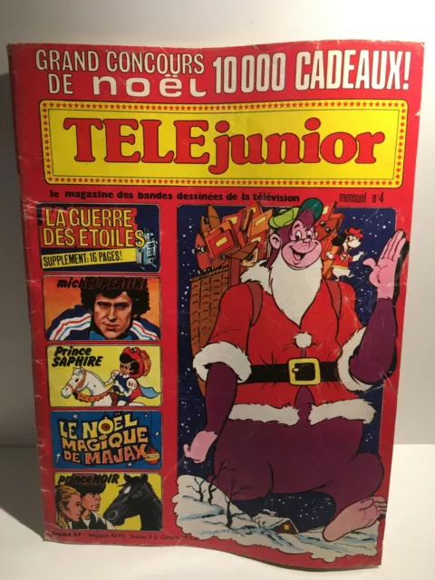 TELE JUNIOR MENSUEL No4 - DÉCEMBRE 1977 (REGARDER LA DESCRIPTION)