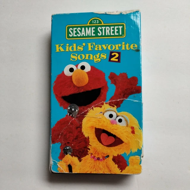 SESAME STREET KIDS’ Favorite Songs 2 VHS VCR Home Video Tape Elmo A £4.