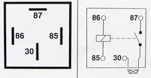 12V Relay 4 PIN Automotive 30AMP 30a Normally Open Contact Fused RY28 + 30a fuse 2