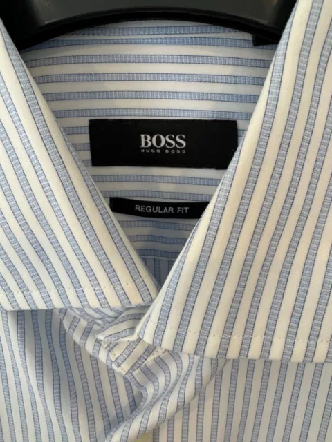 HUGO BOSS Camicia formale da uomo. Taglia 15,5 pollici. Tessuto favoloso 2