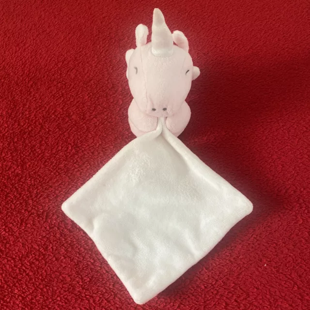 🇫🇷 Doudou licorne Rose Ailes Mouchoir Blanc MES PETITS CAILLOUX NEUF