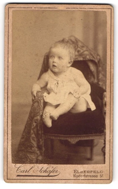 Fotografie Carl Schäfer, Elberfeld, Kipdorfstrasse 57, Kleines süßes Mädchen mi