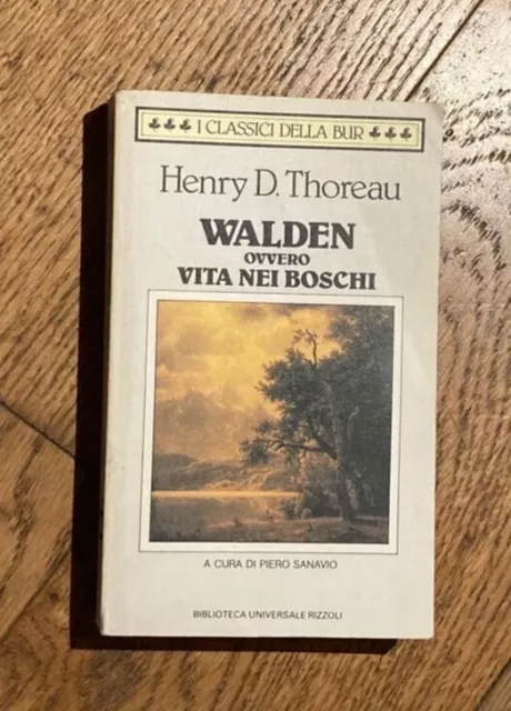 libro Henry D.Thoreau, Walden ovvero vita nei boschi, BUR