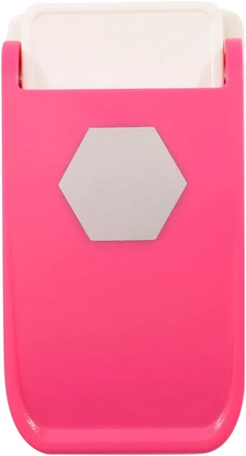 Vaessen Creative Heavy Duty mediano, hexágono, punzón fuerte para papel, corcho, espuma,