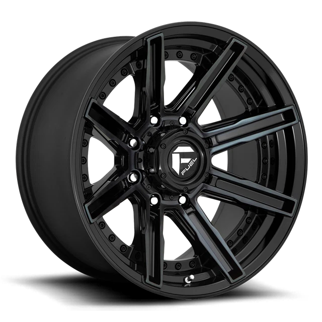20 INCH FUEL Rogue D708 Black Wheels Rims Chevy Silverado 2500 3500 ...