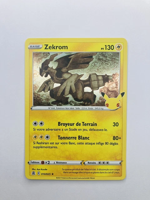 Carte Pokémon - Collection Célébration 25 Ans- Zekrom