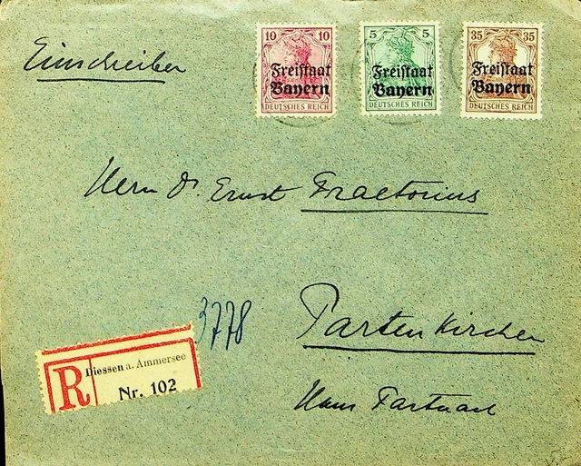 Sephil Deutschland Bayern Ovpt 3v Auf Regd Abdeckung Diessen Sich Partenkirchen