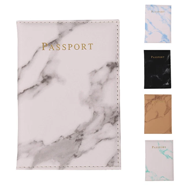 Portable PU Leather Passport Cover Travel ID Card Holder Protector Case Wallet