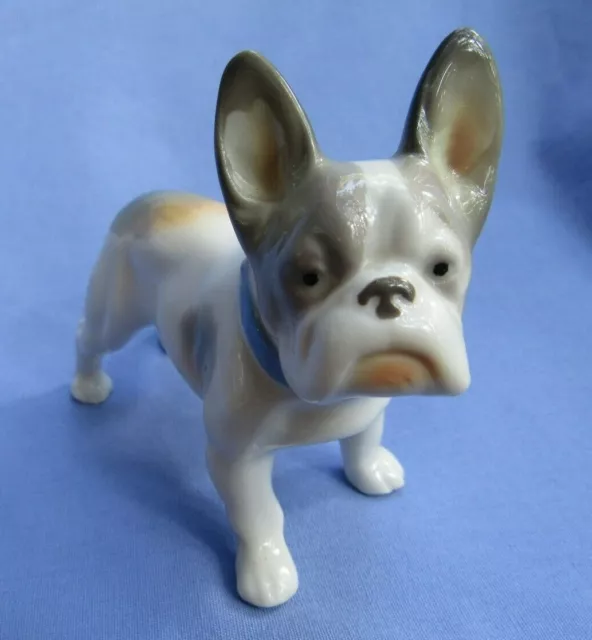 FRENCH BULLDOG METZLER ORTLOFF MO ILMENAU GDR GERMANY 4" dog figurine marked