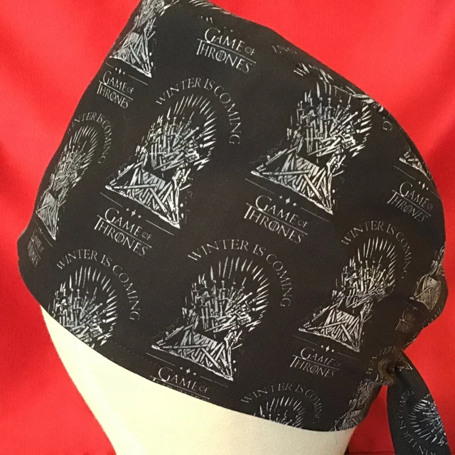 Men/Women Surgical Scrub Cap Thrones (LINED)