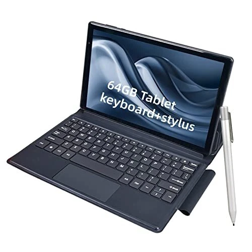 2 in 1  10 inch with Keyboard Android 11 3GB+64GB+512GB Expandable 5+13MP Dua...