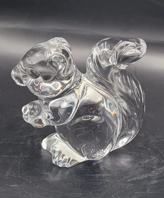 Princess House Glass SQUIRREL  PET Lead Crystal Sitting Czech Republic Easter