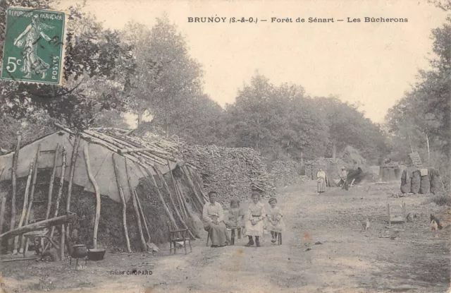 Cpa 91 Brunoy / Foret De Senart / Les Bucherons / Metier