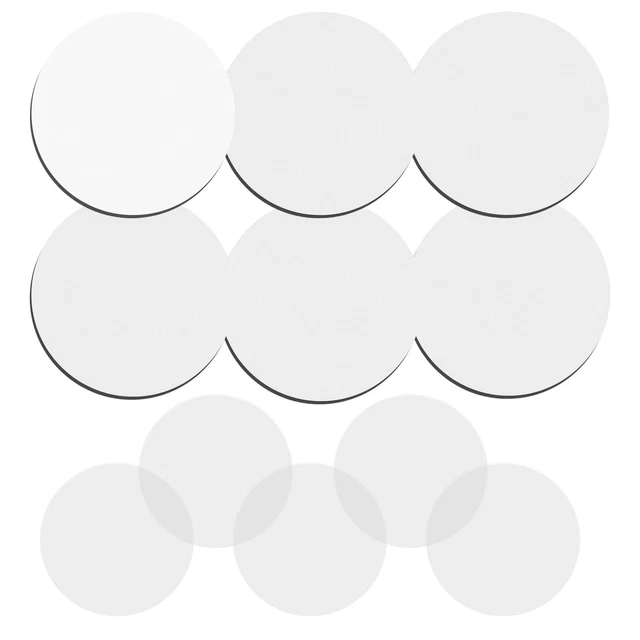 Transparent Sticky Notes, 300Pcs White Cute Round Clear Sticky Tabs, Tr...