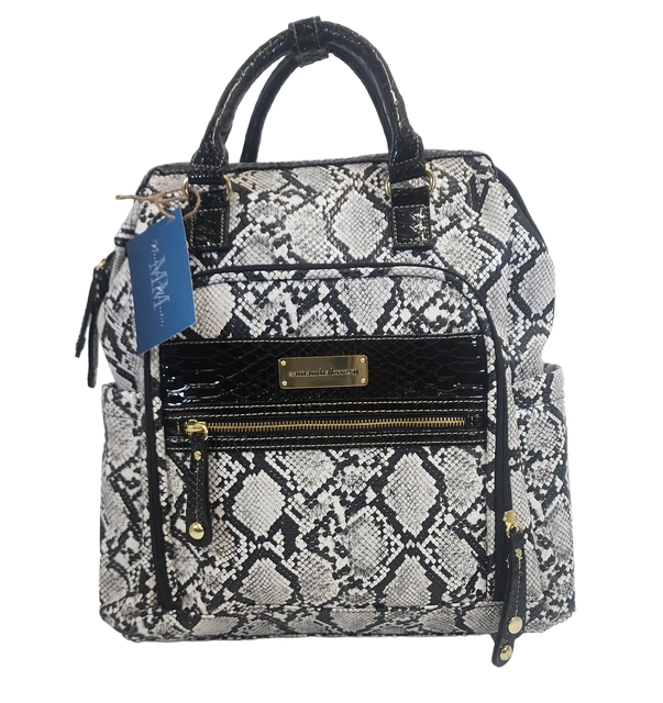 Samantha Brown Python Embossed Backpack