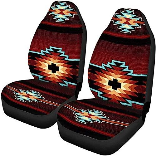 Southwest Nativa Tribal Aztec Geometry Car Seat Cover,Un...
