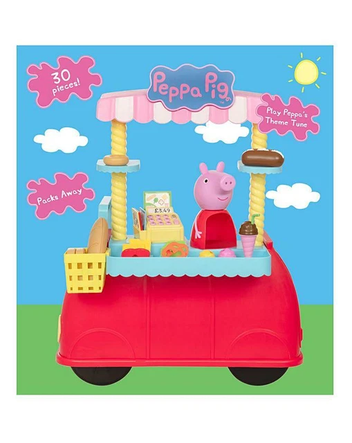 HTI Peppa Pig Gelato Auto Set | Ottimo Set Gioco di Ruolo per Bambini Ragazzi e Ragazze