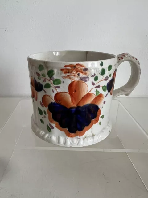 Antique Ironstone Imari cider Mug Tankard