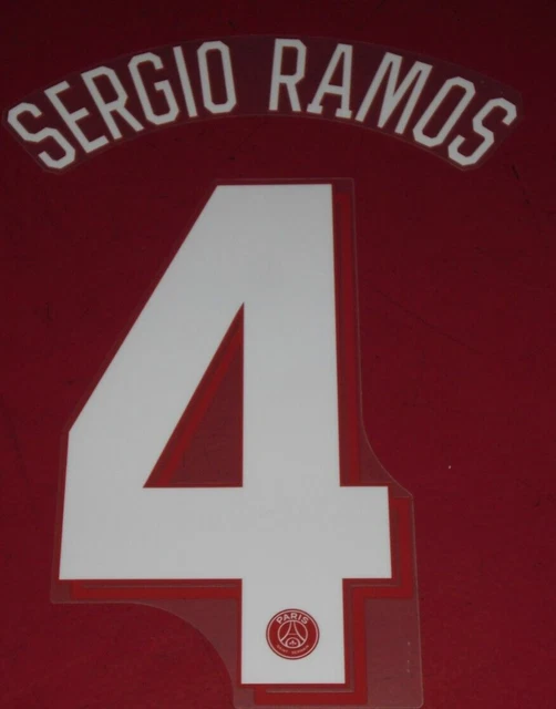 Flocage officiel - PSG, Sergio Ramos, 2021/2022, extérieur LDC - Le Bon