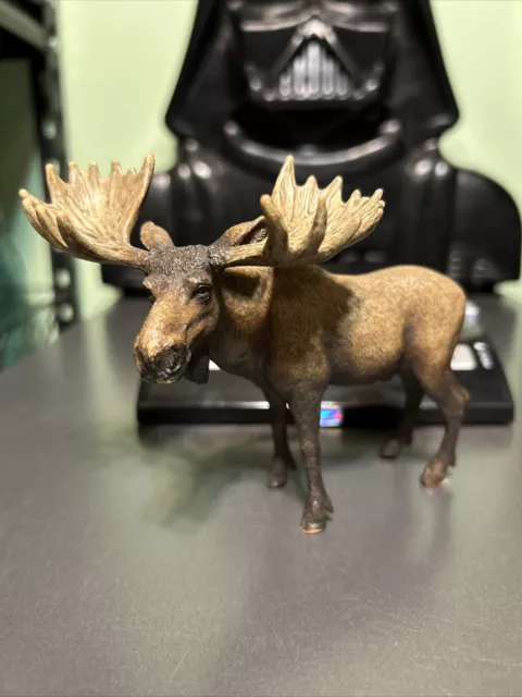 Schleich BULL MOOSE 2016 Retired North American Wildlife Animal Figure