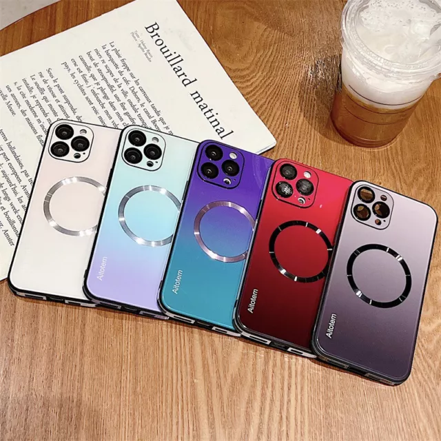 Gradient Mag Safe Shockproof Case Cover For iPhone 15 Pro Max 14 Plus 13 12 Pro