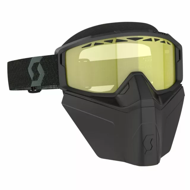 Scott Primal Safari MX Goggle MTB Brille inkl. Facemask schwarz/gelb