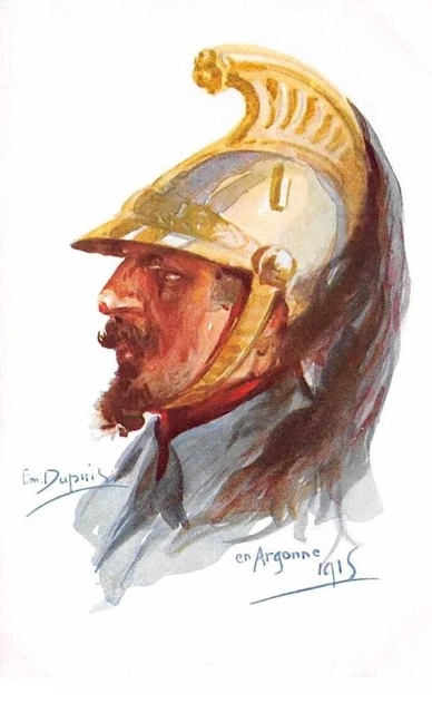 Militaire - n°61733 - Emile Dupuis  - En Argonne - n°3 Nos Poilus