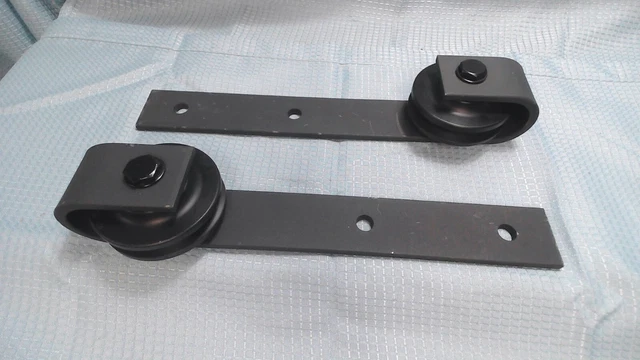 1 Pair (Set) 11.5" 11 1/2" Home Sliding Barn Door Track Rollers, Hanging Wheel