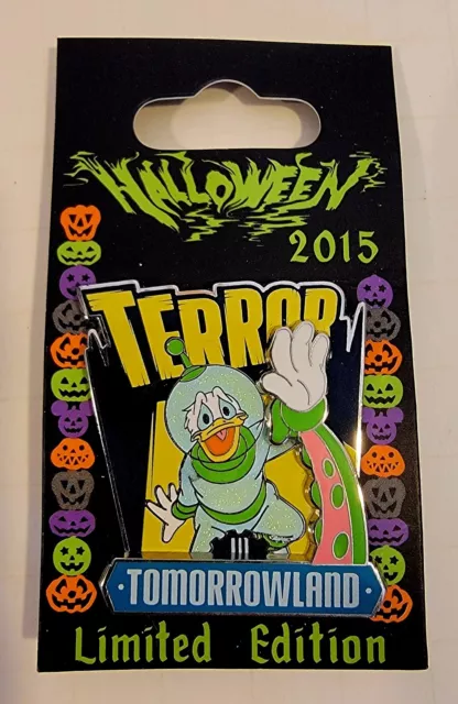 Disney Pin Donald Duck Terror In Tomorrowland Halloween 2015 LE 4000 New