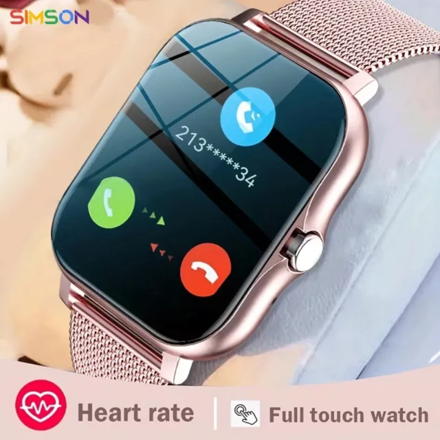 Montre Connectée pour Femme cadran personnalisé, appel Bluetooth