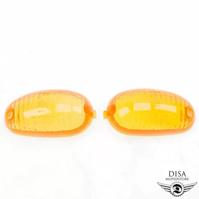 Blinkerglas orange vorne links + rechts Blinker Set für Piaggio TPH 50 125