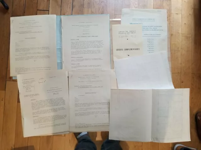 LOT DE DIVERS DOCUMENTS ANCIENS sur la résidence radio auteuil, plan papiers . 2