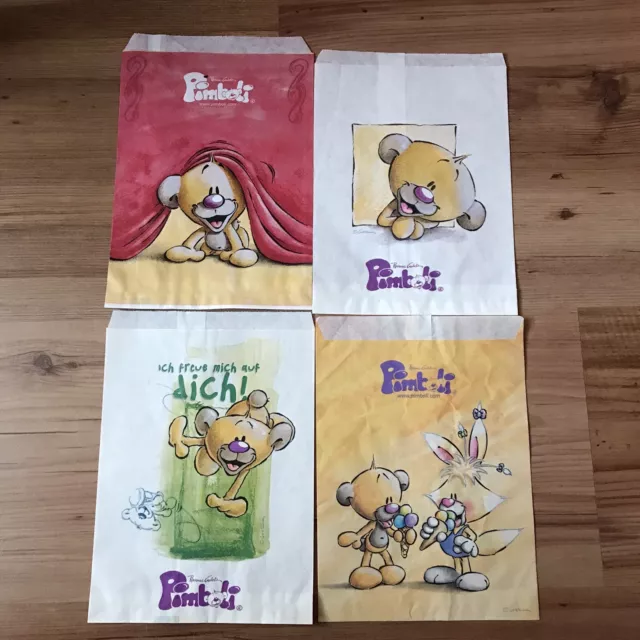 4 Pimboli Bär Papiertüte Papiertüten Tüte - 15 x 20 cm