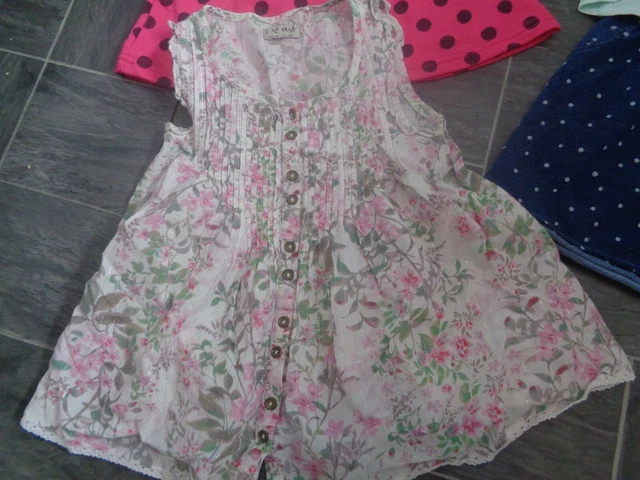 pacchetto vestiti ragazze-3-4 anni-abito maglione, gonna denim + pantaloncini, leggings + 4 top 3