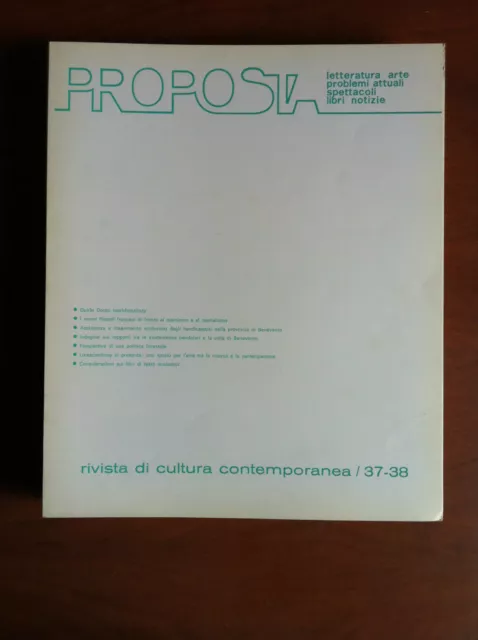 PROPOSTA n° 37-38 Maggio-Agosto 1978