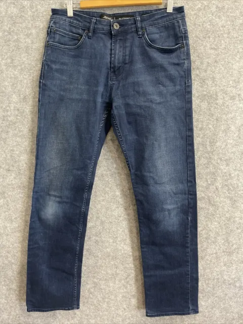 Lee Riders Men's designer blue coated R3 Straight denim Jeans W32/S-M (1646)