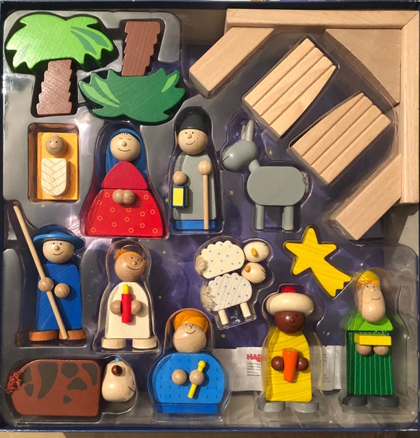 HABA 8200 WEIHNACHTSKRIPPE Krippe Kinderkrippe Spielkrippe Top Jakoo