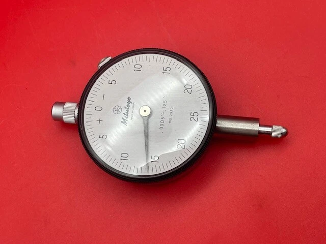 MITUTOYO 2922 DIAL Indicator .0005" Grad 0-.125" Range Vintage Style