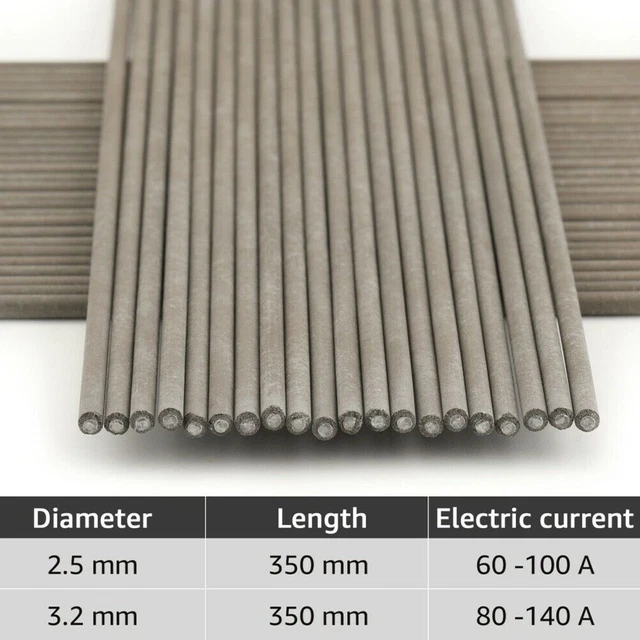 10pcs Stainless-Steel E6031 ARC Welding Rods Electrodes Mild-Steel 2.5mm / 3.2mm