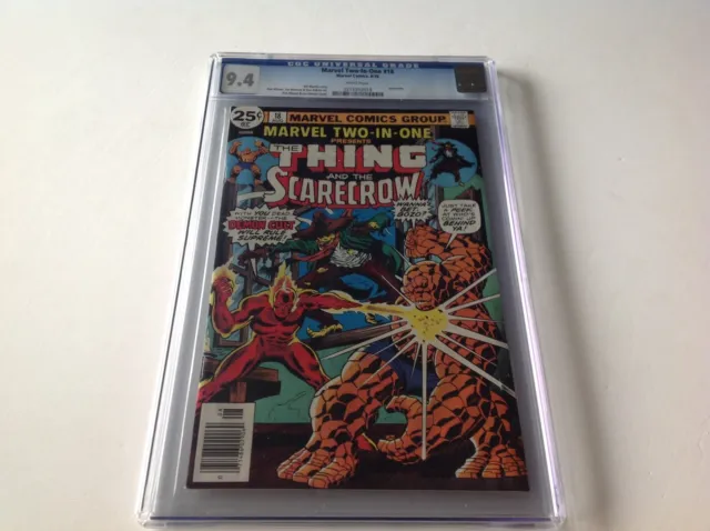 Marvel Two In One 18 Cgc 9.4 White Pgs Very Cool Scarecrow Marvel Comics