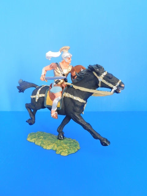 FIGURINE ELASTOLIN MOYEN AGE GENS D'ARMES HALLEBARDE GM 2