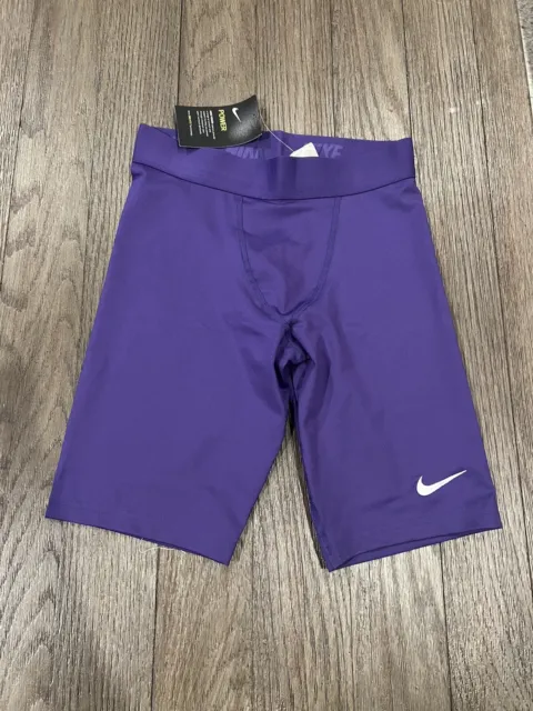 Mens Nike Purple Compression Spandex Running Shorts Small S Jock $40 New